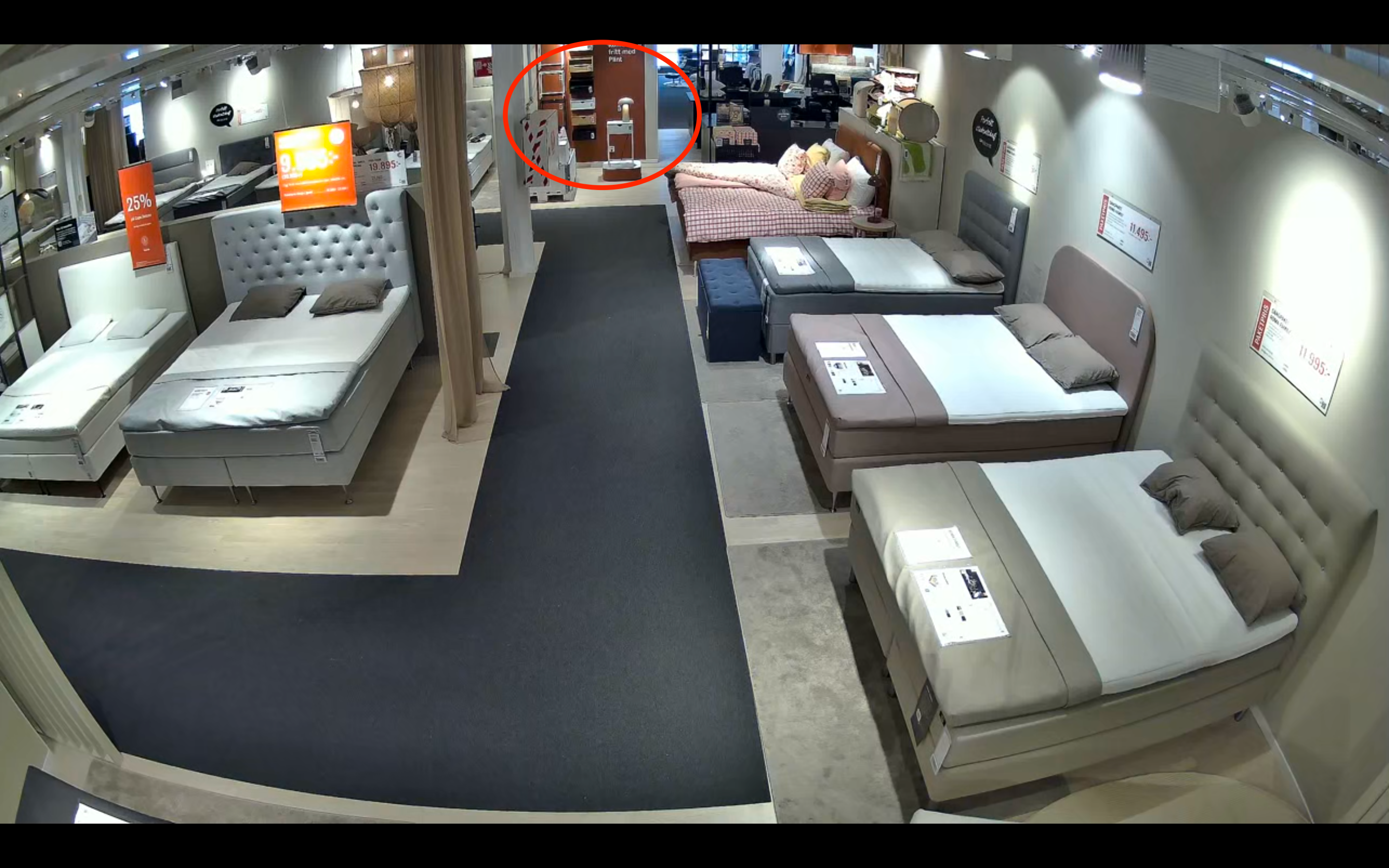 Butiksbild — baslinje, Plint i skuggan